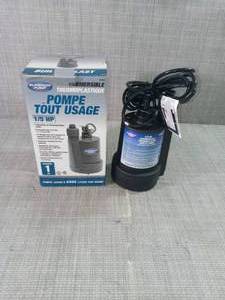 lot 37 image: 15 HP Submersible Thermoplastic Utility Pump by Superior Pump- open box not used