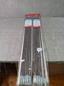 lot 38 image: 18 ft. Chimney Brush Extension Rod Kit by Rutland- not used - set of 2