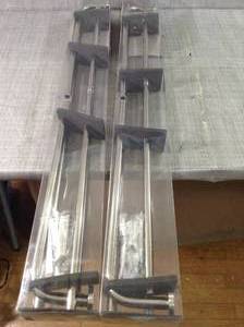 lot 24 image: versailles oriel bay window rod- set of 2