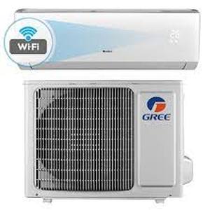 lot 106 image: Livo 9,000 BTU 34 Ton Wi-Fi Programmable Ductless Mini Split Air Conditioner - 115V60Hz by GREE- missing inverter, heat and remote
