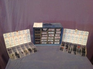 lot 66 image: Vintage Radio Parts in Organizers