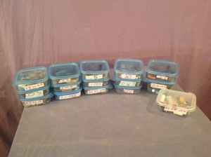 lot 67 image: Vintage Radio Parts in Organizers