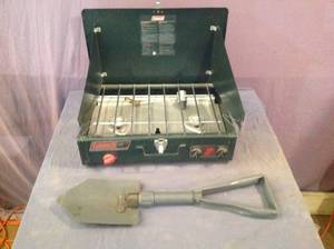 lot 89 image: Coleman Stove & Fold Up Shovel