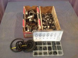lot 103 image: O Rings & Hose Clamps