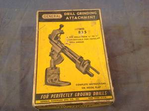 lot 125 image: Vintage Drill Grinding Attachment in Box