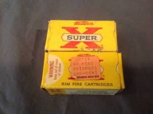 lot 245 image: 2 Boxes Western Super X 22 Long Rifle