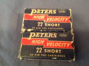 lot 247 image: 2 Boxes Peters 22 Short High Velocity