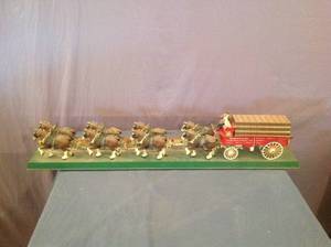 lot 267 image: Budweiser Horse Drawn Wagon