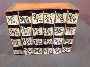 lot 288 image: Organizer Full of Drill Bits