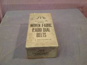 lot 303 image: Vintage Servicemans Kit Woven Fabric Radio Dial Belts