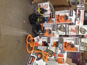 Lot of assorted Shop Vacs open box customer returns see pictures
