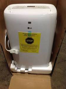 LG 10,000 BTU (6,500 BTU, DOE) 115-Volt Portable Air Conditioner with Dehumidifier Function and LCD Remote in White not used