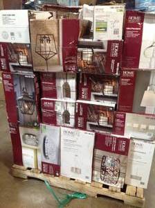 Pallet with assorted Home Decorators Lightning  various models and conditions see pictures
