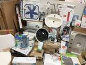 Lot of misc Housewares - Lighting, Faucets, Sinks, Fans and more various conditions some missing parts customer returns see pictures