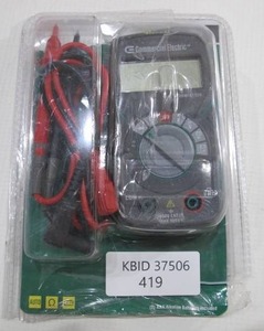 lot 419 image: Commercial Electric Pocket Sized 300V Digital Multimeter