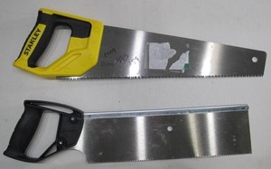 lot 426 image: Lot of 2 Stanley Hand Saws 12 Inch and 15 Inch
