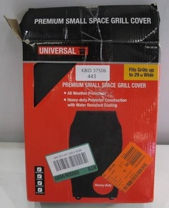 lot 443 image: Universal Premium Small Space Grill Cover for Grills up to 29 Inches