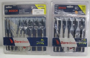 lot 475 image: Bosch Daredevil Spade Bits - 2 Sets14 Pieces