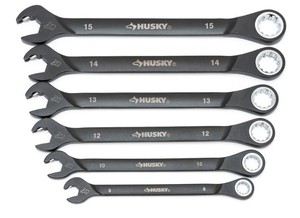 lot 462 image: Husky 6-Piece 100-Position Double Ratcheting Wrench Set Metric