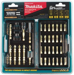 lot 465 image: Makita Impact GOLD Driver Bit Set (38-Piece)