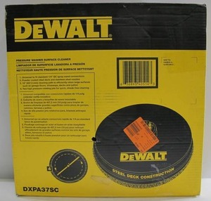lot 468 image: DeWalt 18 in. Surface Cleaner for Gas Pressure Washers Rated up to 3700 PSI