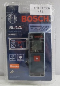 lot 481 image: Bosch BLAZE 65 ft. Laser Distance Tape Measuring Tool with Real Time Measuring