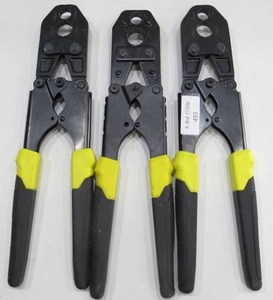 lot 493 image: Lot of 3 Apollo PEX 12 & 34 In Pipe Bender Pinch Clamp Cutter Tools