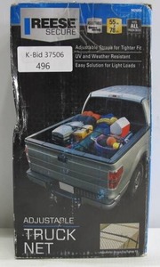 lot 496 image: REESE Secure 55 In x 76 In Pickup Truck Bed Cargo Net