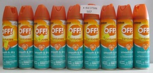 lot 507 image: 10-Pack 4oz OFF FamilyCare SmoothDry Bug Spray Insect Repellent (40 oz Total)
