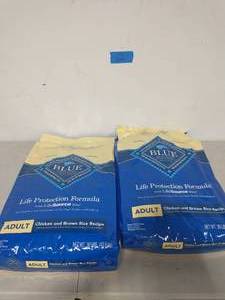2 BAGS OF Blue Buffalo Life Protection Formula Adult Chicken & Brown Rice Recipe Dry Dog Food