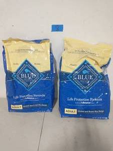 2 BAGS OF Blue Buffalo Life Protection Formula Adult Chicken & Brown Rice Recipe Dry Dog Food