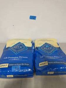 2 BAGS OF Blue Buffalo Life Protection Formula Adult Chicken & Brown Rice Recipe Dry Dog Food