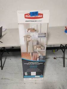 RUBBERMAID 5 ft. - 7 ft. Wire Closet Shelf Wardrobe Kit