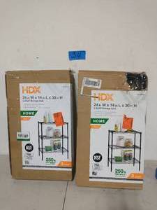 2 hdx 24inx14x30 3 shelf storage units