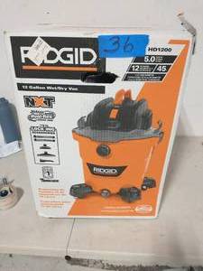 Ridgid 12 gal wetdry vac