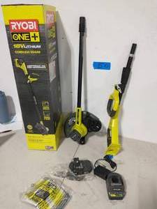 Ryiobi ONE 9 in. 18-Volt Lithium-Ion Cordless Edger with 2.0 Ah Battery and Charger Included