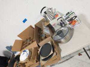 LOT OF MIXED DISHES AND GLASS CUPS