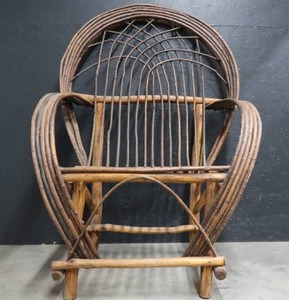 lot 9 image: WOODEN GARDEN CHAIR