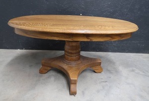 lot 14 image: WOODEN END TABLE