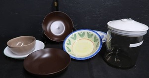 lot 119 image: CANISTER AND BOWLS