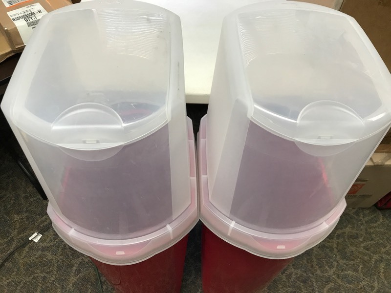 lot 33 image: &nbspPair of Top Loading TrashStorage Containers