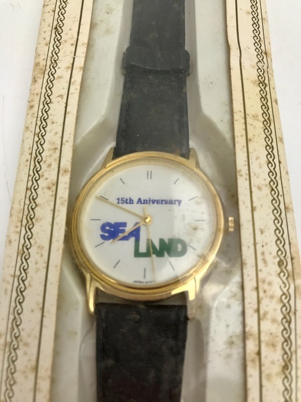 lot 57 image: Vintage - 15th Anniversary - Sea Land Wrist Watch