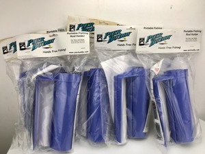 lot 30 image: Pier Buddy - 5 Portable Fishing Rod Holders