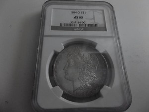 1884 O Morgan Silver Dollar