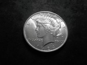 1924 Peace Silver Dollar