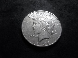 1926 S Silver Peace Dollar