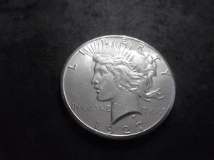 1927 Peace Silver Dollar