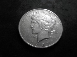 1927 D Peace Silver Dollar