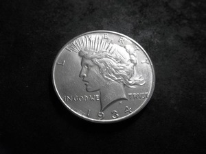 1934 D Silver Peace Dollar