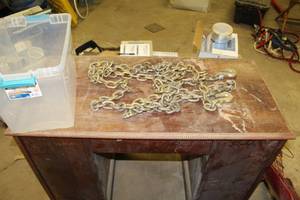 lot 1127 image: Heavy Duty Chain with Hook Ends (in plastic bin)